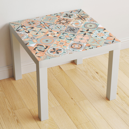 Vinilo Adhesivo Decorativo para Mesa - Motivo Azulejos de cemento