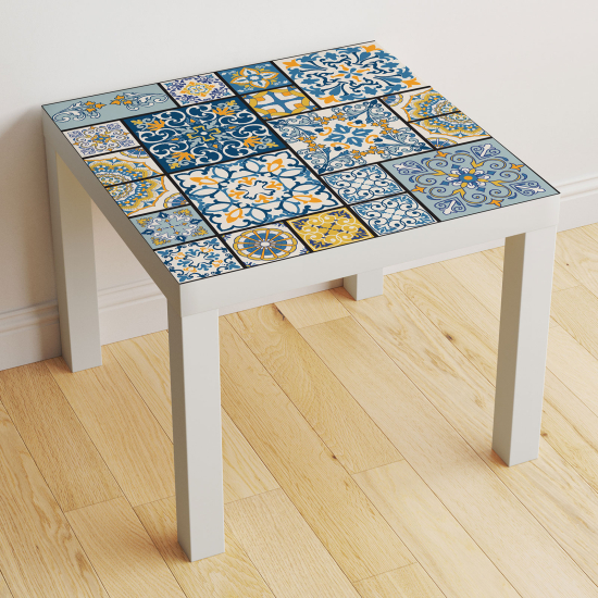 Vinilo Adhesivo Decorativo para Mesa - Motivo Azulejos de cemento