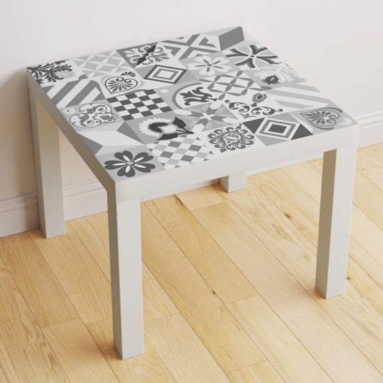 Vinilo Adhesivo Decorativo para Mesa - Motivo Azulejos de cemento