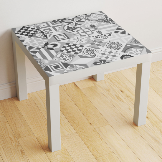 Vinilo Adhesivo Decorativo para Mesa - Motivo Azulejos de cemento