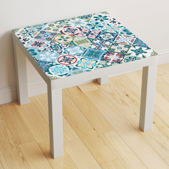 Vinilo Adhesivo Decorativo para Mesa - Motivo Azulejos de cemento