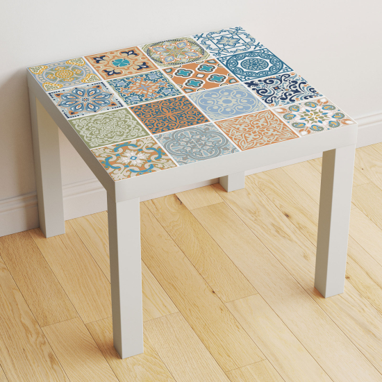 Vinilo Adhesivo Decorativo para Mesa - Motivo Azulejos de cemento