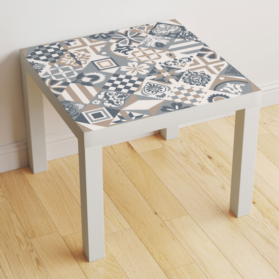 Vinilo Adhesivo Decorativo para Mesa - Motivo Azulejos de cemento