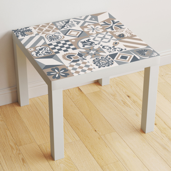Vinilo Adhesivo Decorativo para Mesa - Motivo Azulejos de cemento