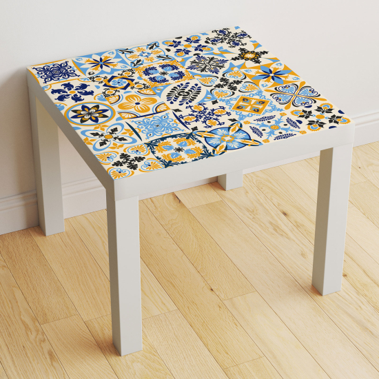 Vinilo Adhesivo Decorativo para Mesa - Motivo Azulejos de cemento
