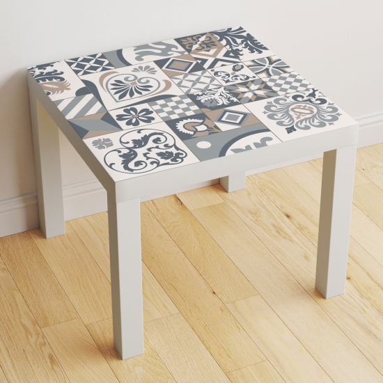 Vinilo Adhesivo Decorativo para Mesa - Motivo Azulejos de cemento