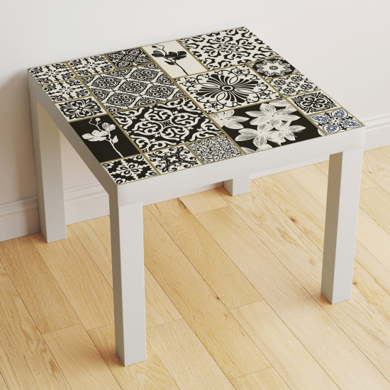 Vinilo Adhesivo Decorativo para Mesa - Motivo Azulejos de cemento