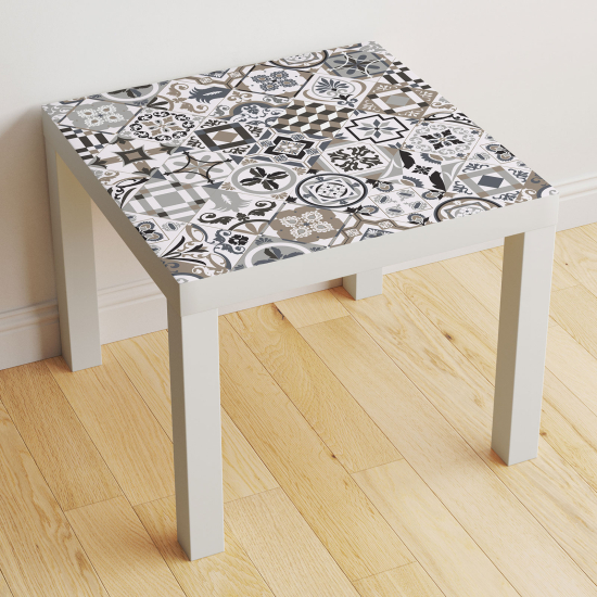 Vinilo Adhesivo Decorativo para Mesa - Motivo Azulejos de cemento