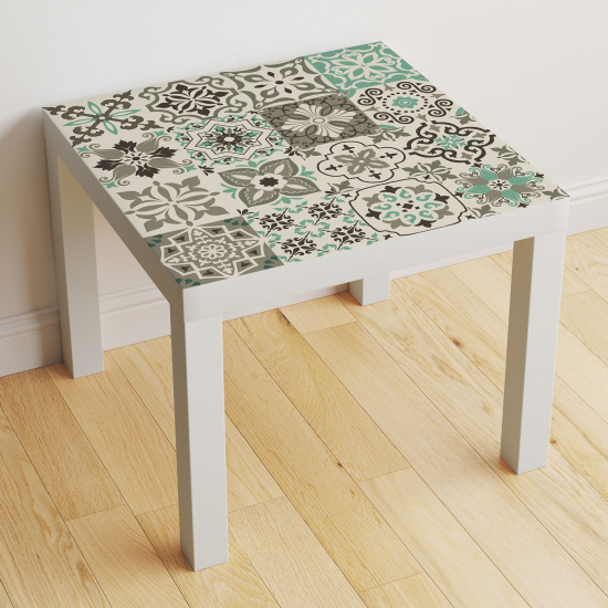 Vinilo Adhesivo Decorativo para Mesa - Motivo Azulejos de cemento
