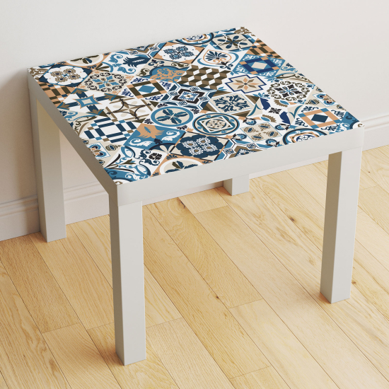 Vinilo Adhesivo Decorativo para Mesa - Motivo Azulejos de cemento