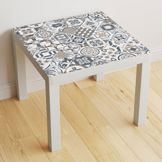 Vinilo Adhesivo Decorativo para Mesa - Motivo Azulejos de cemento