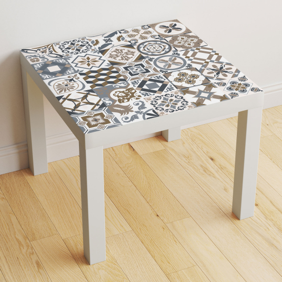 Vinilo Adhesivo Decorativo para Mesa - Motivo Azulejos de cemento