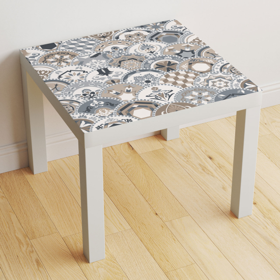 Vinilo Adhesivo Decorativo para Mesa - Motivo Azulejos de cemento
