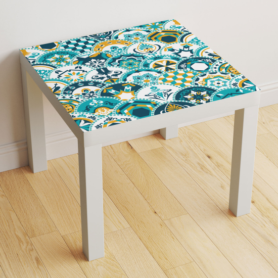 Vinilo Adhesivo Decorativo para Mesa - Motivo Azulejos de cemento