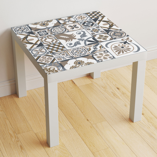 Vinilo Adhesivo Decorativo para Mesa - Motivo Azulejos de cemento