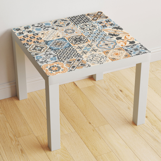 Vinilo Adhesivo Decorativo para Mesa - Motivo Azulejos de cemento