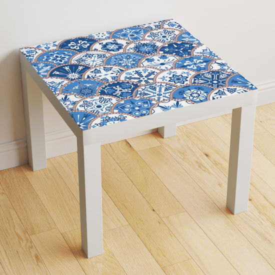 Vinilo Adhesivo Decorativo para Mesa - Motivo Azulejos de cemento