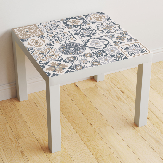 Vinilo Adhesivo Decorativo para Mesa - Motivo Azulejos de cemento