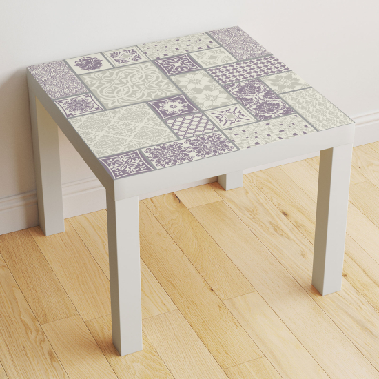 Vinilo Adhesivo Decorativo para Mesa - Motivo Azulejos de cemento