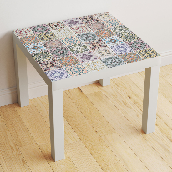 Vinilo Adhesivo Decorativo para Mesa - Motivo Azulejos de cemento