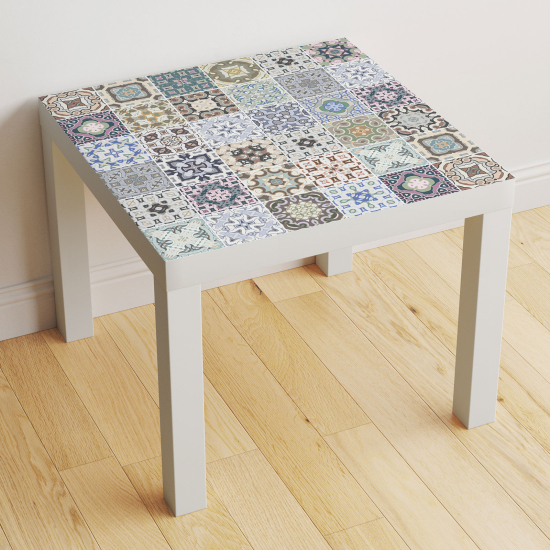 Vinilo Adhesivo Decorativo para Mesa - Motivo Azulejos de cemento