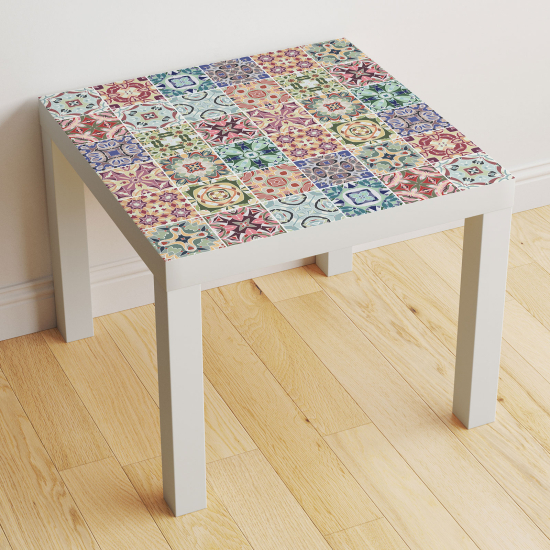 Vinilo Adhesivo Decorativo para Mesa - Motivo Azulejos de cemento