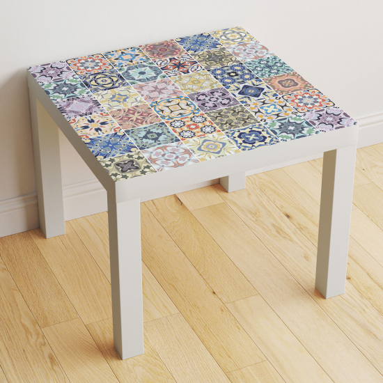 Vinilo Adhesivo Decorativo para Mesa - Motivo Azulejos de cemento