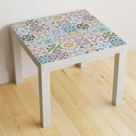 Vinilo Adhesivo Decorativo para Mesa - Motivo Azulejos de cemento