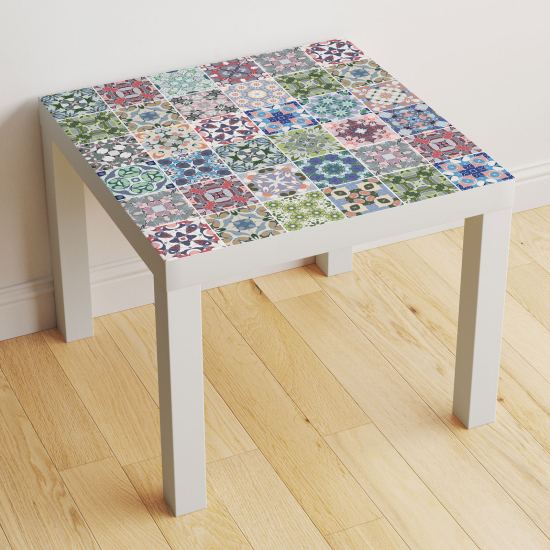 Vinilo Adhesivo Decorativo para Mesa - Motivo Azulejos de cemento