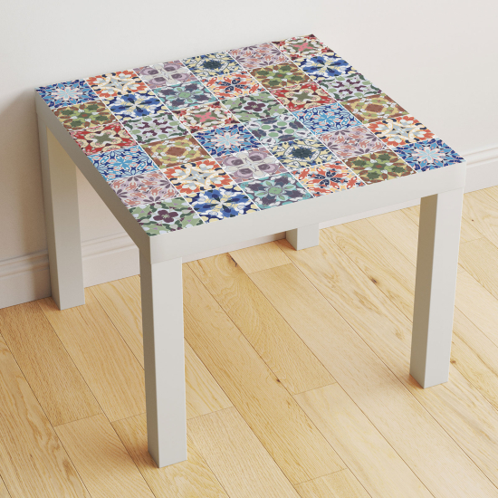Vinilo Adhesivo Decorativo para Mesa - Motivo Azulejos de cemento