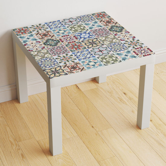 Vinilo Adhesivo Decorativo para Mesa - Motivo Azulejos de cemento