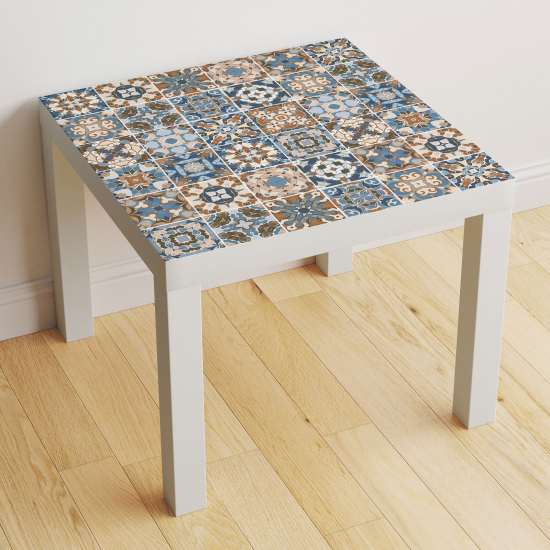 Vinilo Adhesivo Decorativo para Mesa - Motivo Azulejos de cemento