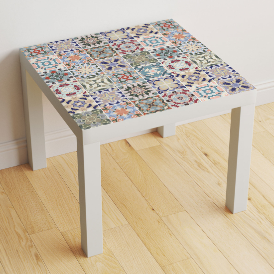 Vinilo Adhesivo Decorativo para Mesa - Motivo Azulejos de cemento