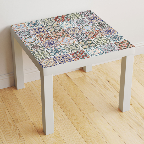 Vinilo Adhesivo Decorativo para Mesa - Motivo Azulejos de cemento