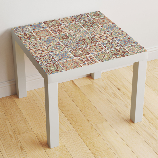 Vinilo Adhesivo Decorativo para Mesa - Motivo Azulejos de cemento