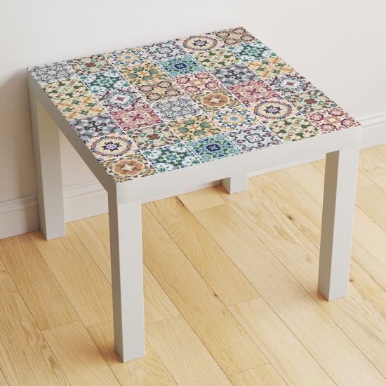 Vinilo Adhesivo Decorativo para Mesa - Motivo Azulejos de cemento