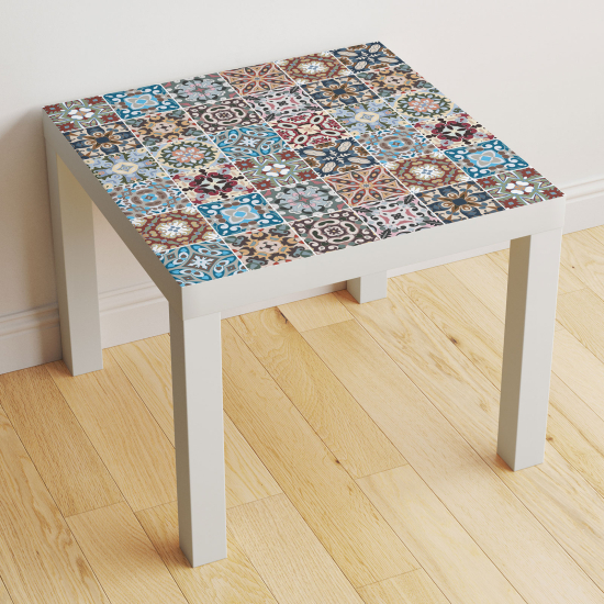 Vinilo Adhesivo Decorativo para Mesa - Motivo Azulejos de cemento