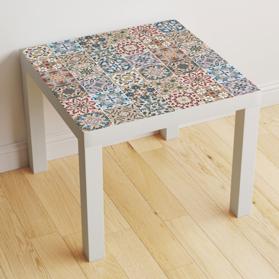 Vinilo Adhesivo Decorativo para Mesa - Motivo Azulejos de cemento