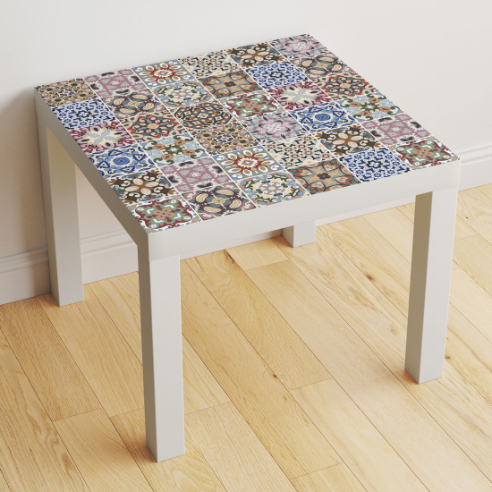 Vinilo Adhesivo Decorativo para Mesa - Motivo Azulejos de cemento