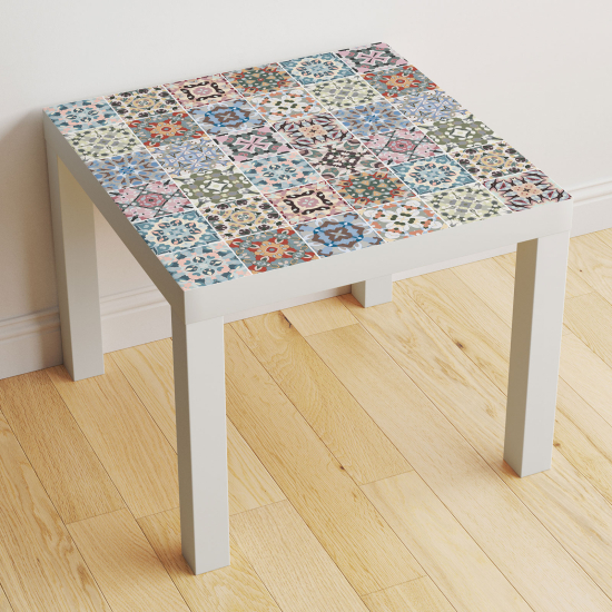 Vinilo Adhesivo Decorativo para Mesa - Motivo Azulejos de cemento
