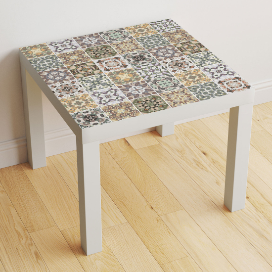 Vinilo Adhesivo Decorativo para Mesa - Motivo Azulejos de cemento