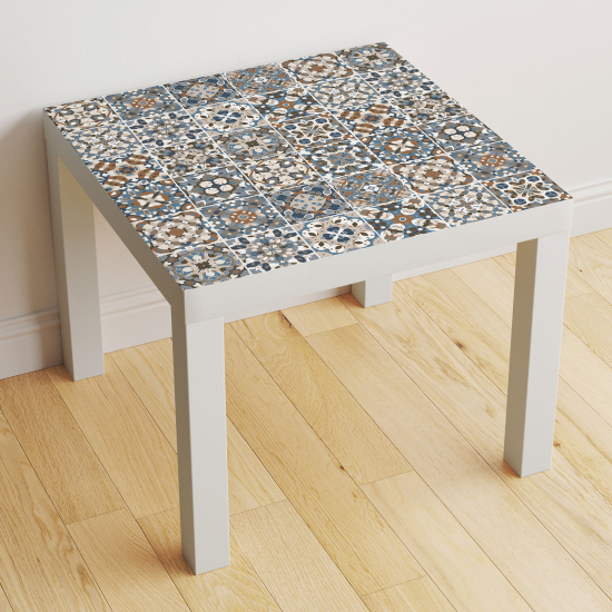 Vinilo Adhesivo Decorativo para Mesa - Motivo Azulejos de cemento