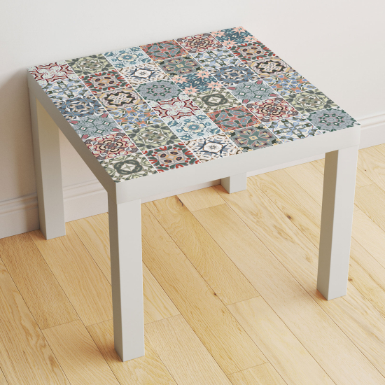 Vinilo Adhesivo Decorativo para Mesa - Motivo Azulejos de cemento