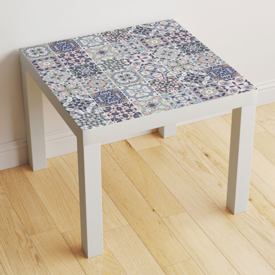 Vinilo Adhesivo Decorativo para Mesa - Motivo Azulejos de cemento
