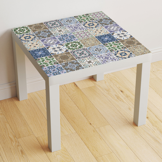 Vinilo Adhesivo Decorativo para Mesa - Motivo Azulejos de cemento