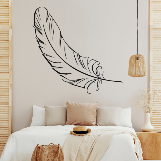 Vinilo Adhesivo Decorativo - Pluma