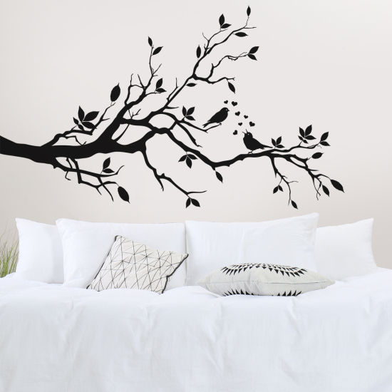 Vinilo Adhesivo Decorativo - Rama Aves