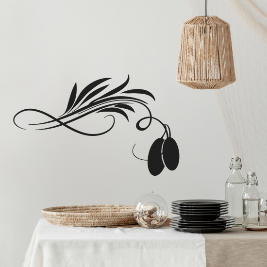 Vinilo Adhesivo Decorativo - Rama de olivo