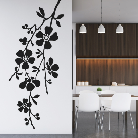 Vinilo Adhesivo Decorativo - Rama floral