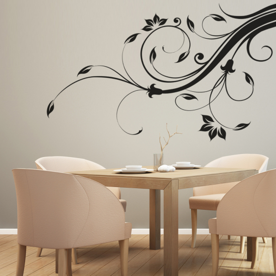 Vinilo Adhesivo Decorativo - Rama floral